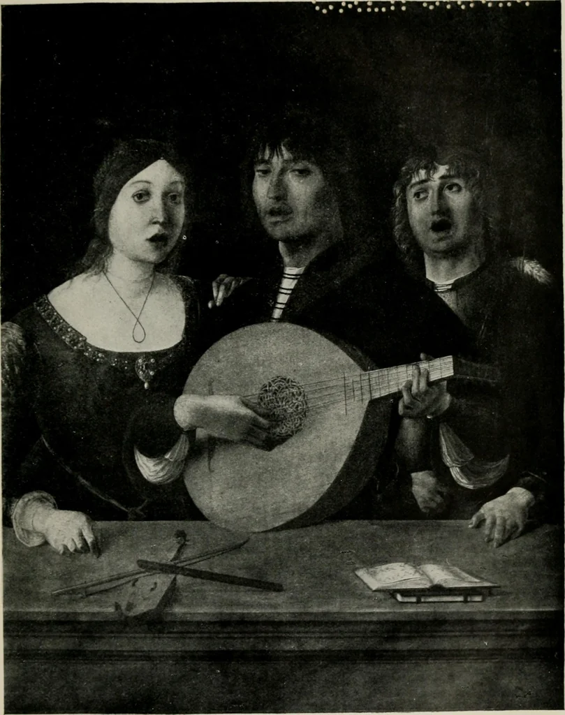 An illustration from The painters of the school of Ferrara, 1911, leaf 98