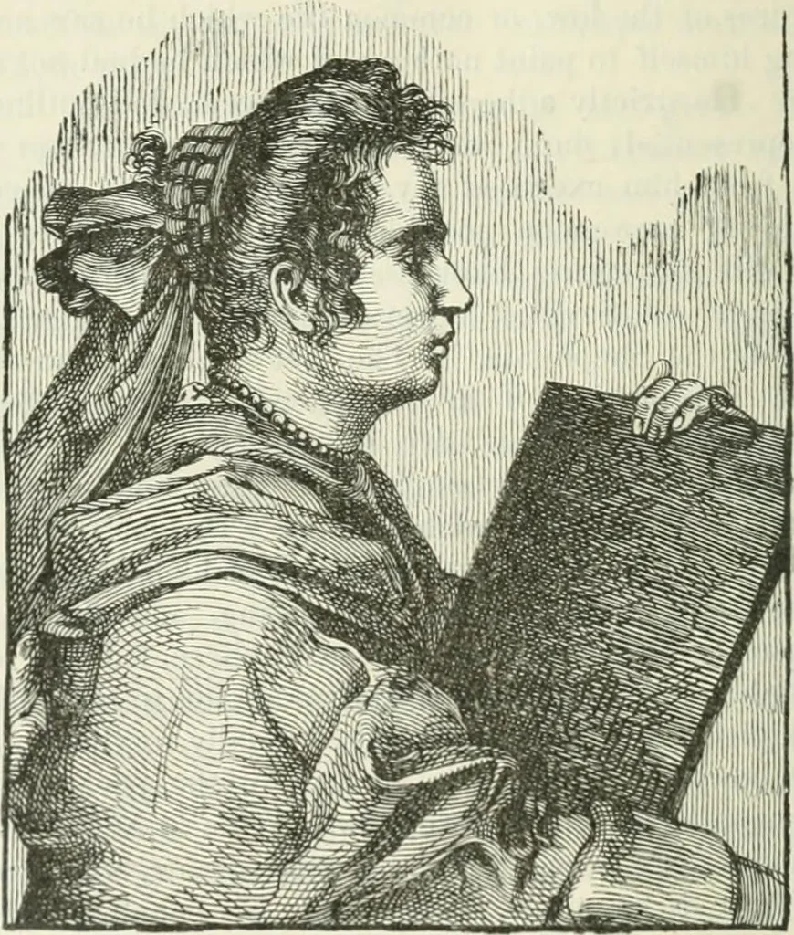 An illustration from Painters, sculptors, architects, engravers and their works : a handbook, 1901, leaf 665