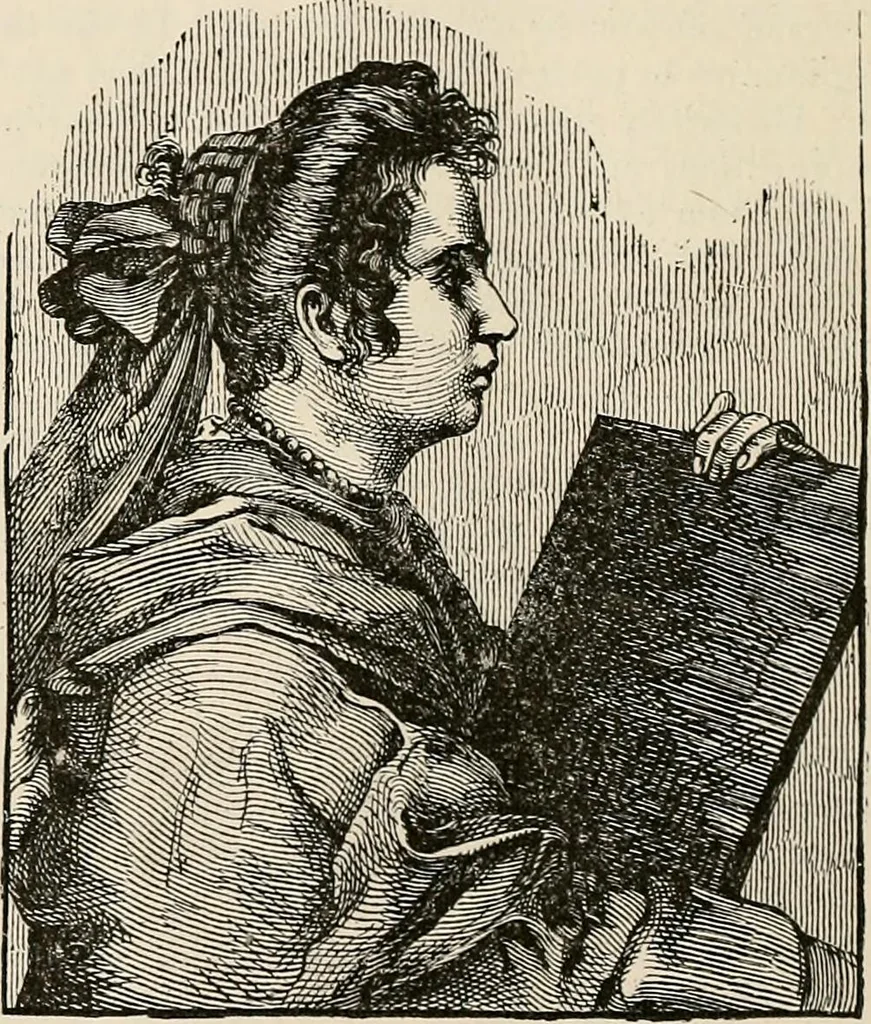 An illustration from Painters, sculptors, architects, engravers, and their works : a handbook, 1875, leaf 617