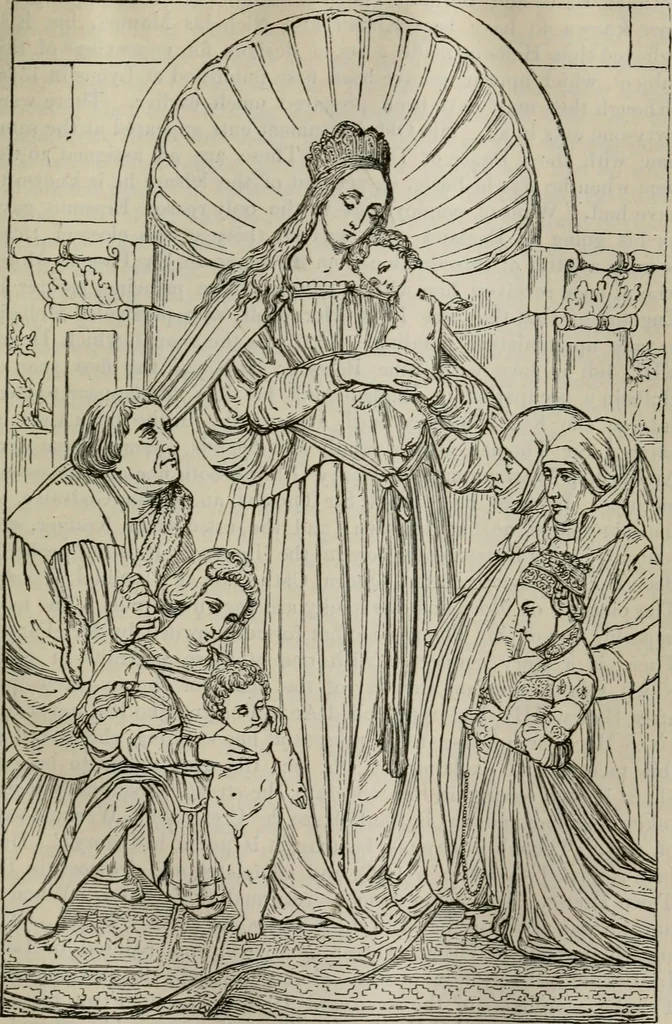 An illustration from Painters, sculptors, architects, engravers, and their works ; a handbook, 1876, leaf 354