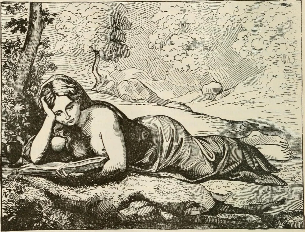 An illustration from Painters, sculptors, architects, engravers, and their works ; a handbook, 1876, leaf 43