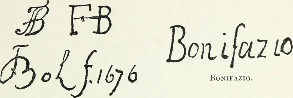 An illustration from Painters and their works: a dictionary of great artists who are not now alive, giving their names, lives, and the prices paid for their works at auctions, 1896, leaf 452