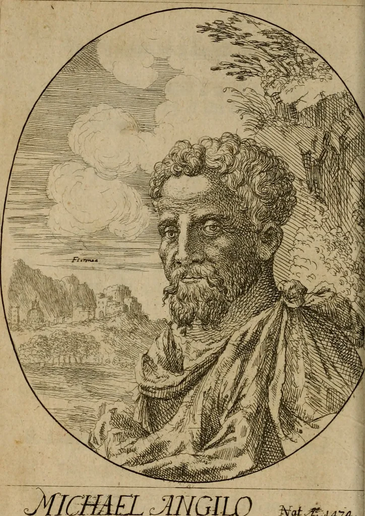 An illustration from The painters voyage of Italy : in which all the most famous paintings of the most eminent masters are particularised, as they are preserved in the several cities of Italy : chiefly related to their altar-pieces, and such other paintings as are ornamental in their churches : and also many choice pictures, kept as jewels, in the palaces of particular persons : whereunto is added that excellent collection of Signior Septale, in his closet at Milan ..., 1679, leaf 39