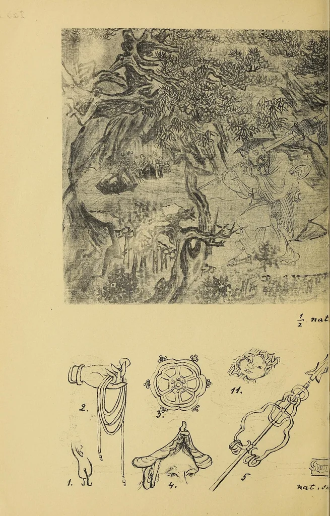An illustration from A painting by Li Lung-mien, 1100-1106 A.D., 1907, leaf 24