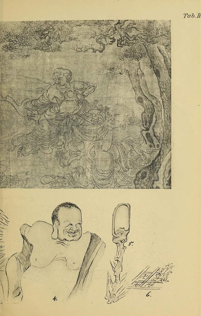 An illustration from A painting by Li Lung-mien, 1100-1106 A.D., 1907, leaf 49