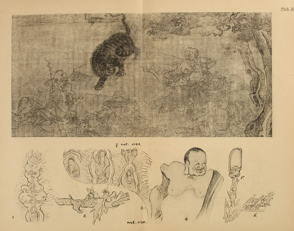 An illustration from A painting by Li Lung-mien, 1100-1106 A.D., 1907, leaf 51