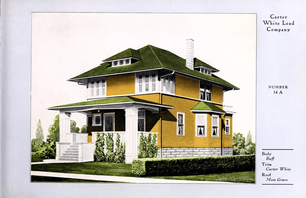 An illustration from Painting houses to stay painted with lead & oil., 1910, leaf 13