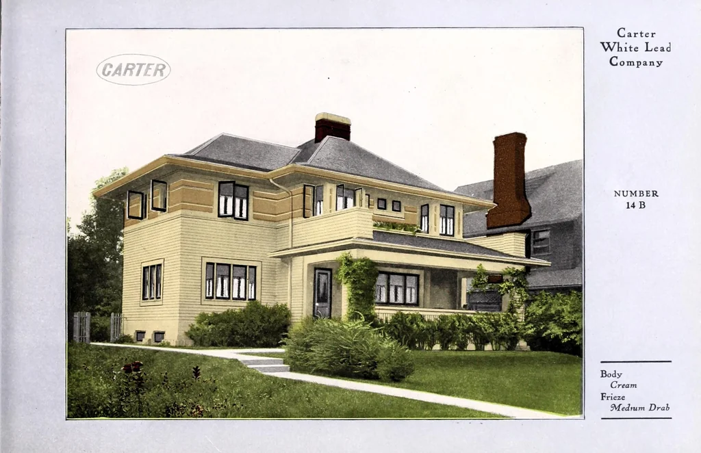 An illustration from Painting houses to stay painted with lead & oil., 1910, leaf 15