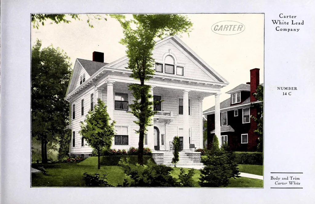 An illustration from Painting houses to stay painted with lead & oil., 1910, leaf 17