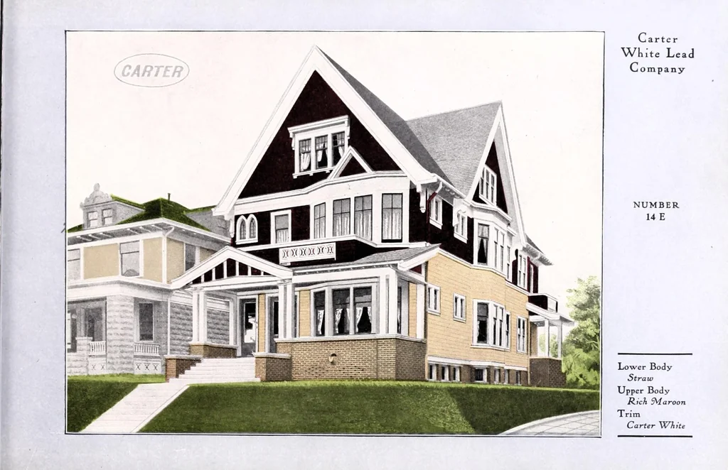 An illustration from Painting houses to stay painted with lead & oil., 1910, leaf 21
