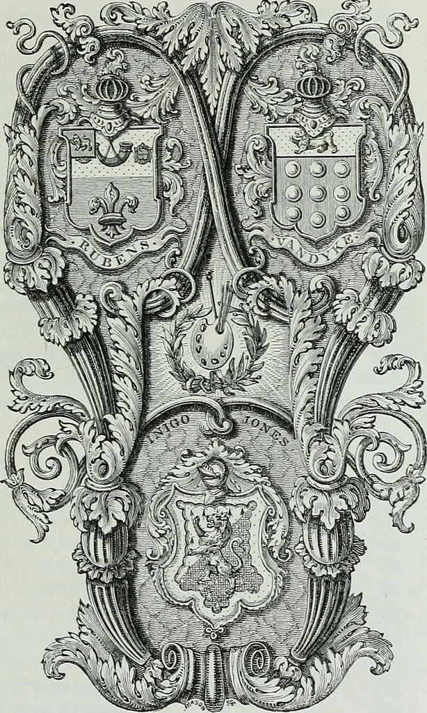 An illustration from Anecdotes of painting in England : with some account of the principal artists, and incidental notes on other arts, 1826, leaf 10