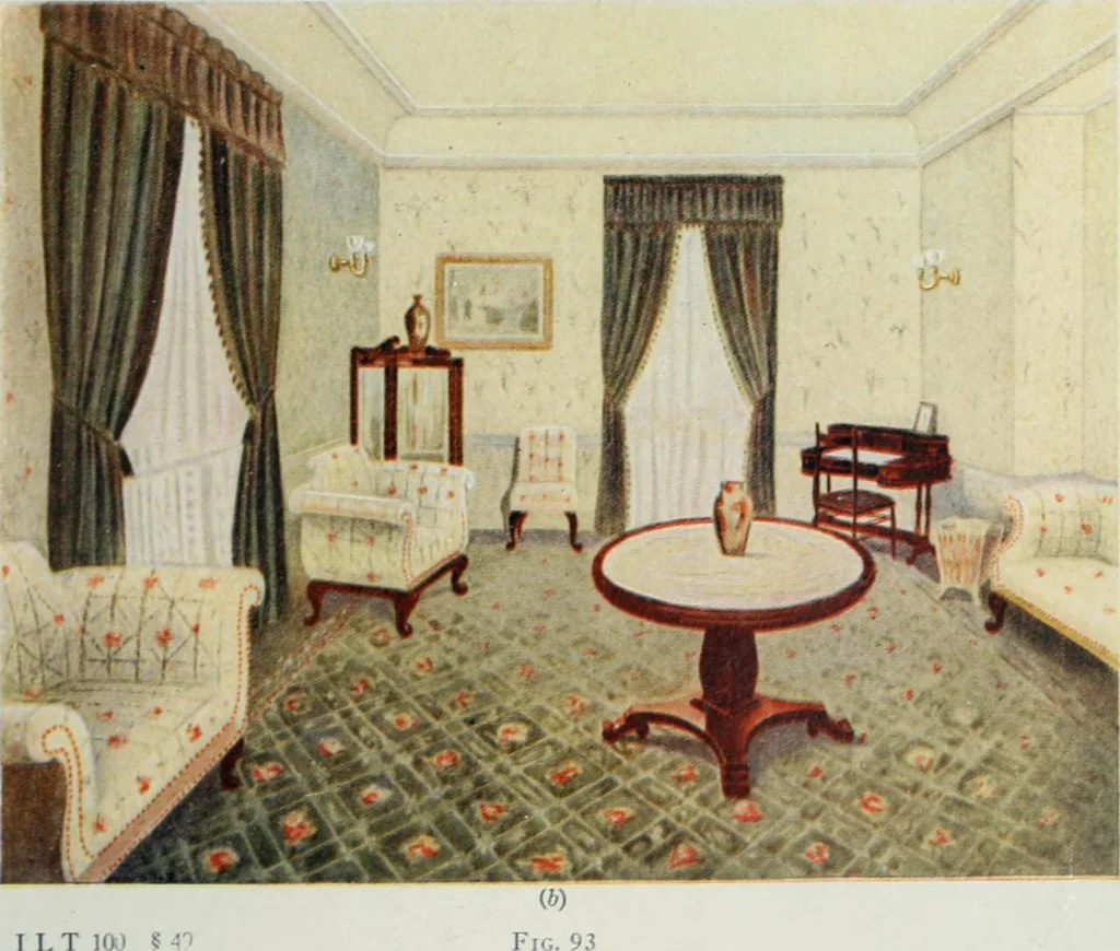 An illustration from Painting and interior decoration, 1922, leaf 208