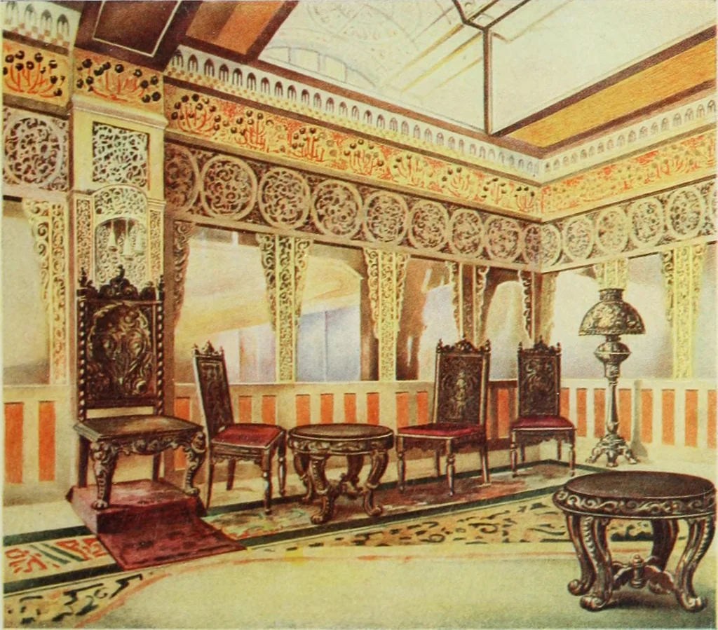 An illustration from Painting and interior decoration, 1922, leaf 214
