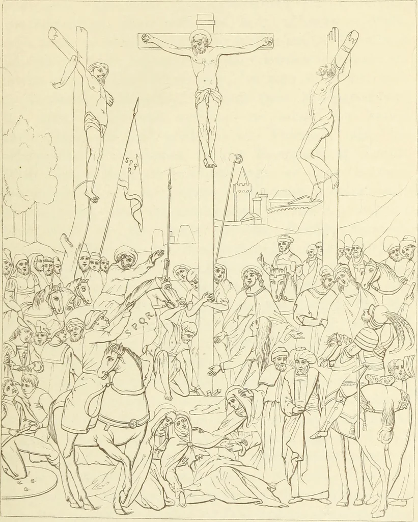 An illustration from A history of painting in north Italy : Venice, Padua, Vicenza, Verona, Ferrara, Milan, Friuli, Brescia, from the fourteenth to the sixteenth century : drawn up from fresh materials after recent researches in the archives of Italy, and from personal inspection of the works of art scattered throughout Europe, 1871, leaf 136