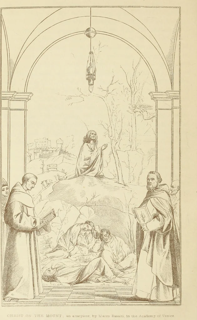 An illustration from A history of painting in north Italy : Venice, Padua, Vicenza, Verona, Ferrara, Milan, Friuli, Brescia, from the fourteenth to the sixteenth century : drawn up from fresh materials after recent researches in the archives of Italy, and from personal inspection of the works of art scattered throughout Europe, 1871, leaf 307