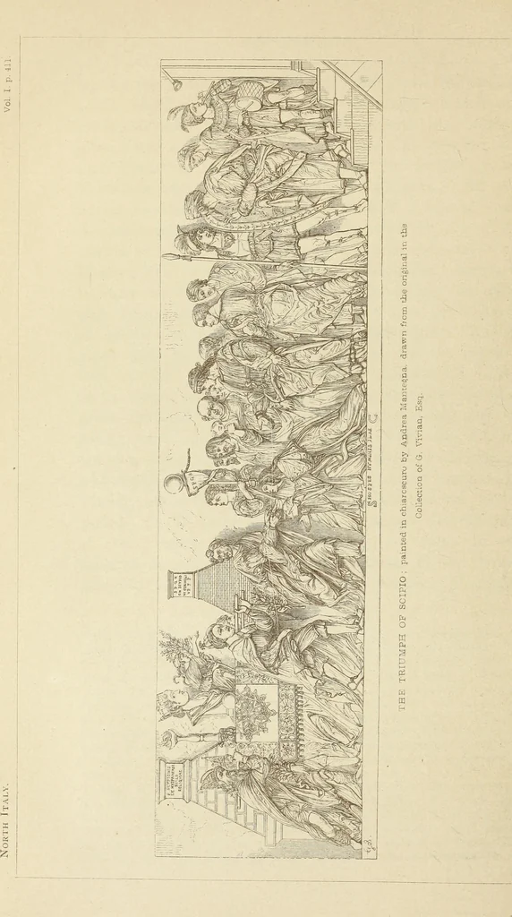 An illustration from A history of painting in north Italy : Venice, Padua, Vicenza, Verona, Ferrara, Milan, Friuli, Brescia, from the fourteenth to the sixteenth century : drawn up from fresh materials after recent researches in the archives of Italy, and from personal inspection of the works of art scattered throughout Europe, 1871, leaf 473