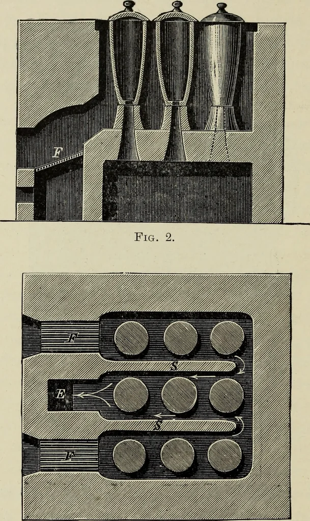 An illustration from Painting on glass and porcelain, and enamel painting : a complete introduction to the preparation of all the colours and fluxes used for painting on glass, porcelain, enamel, faience and stoneware ..., 1897, leaf 145
