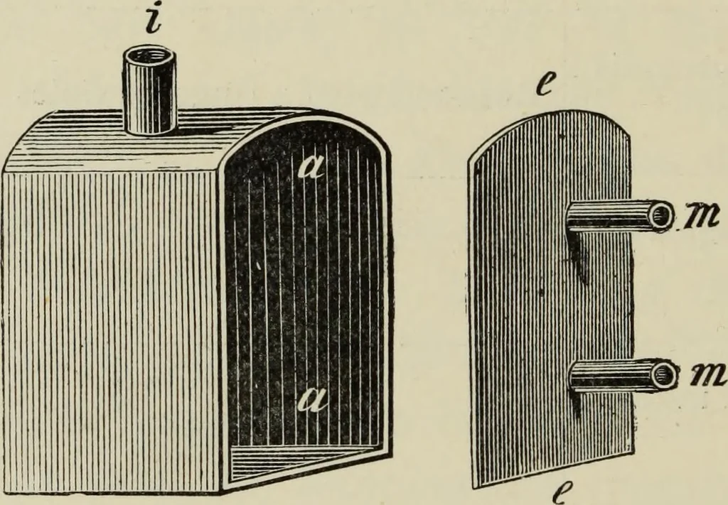 An illustration from Painting on glass and porcelain, and enamel painting : a complete introduction to the preparation of all the colours and fluxes used for painting on glass, porcelain, enamel, faience and stoneware ..., 1897, leaf 265