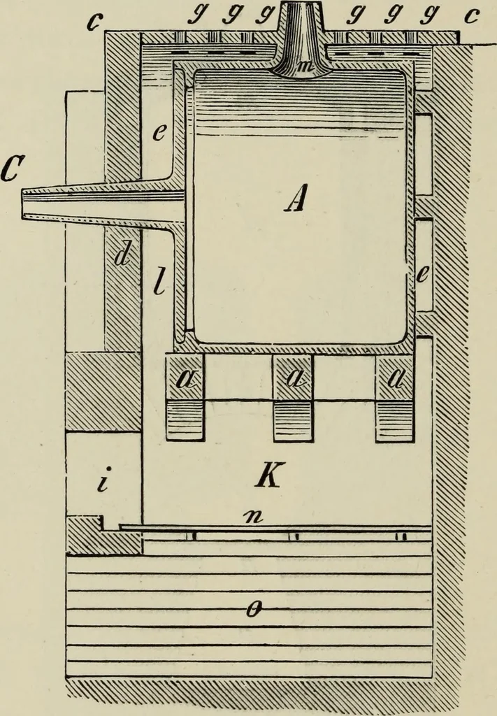 An illustration from Painting on glass and porcelain, and enamel painting : a complete introduction to the preparation of all the colours and fluxes used for painting on glass, porcelain, enamel, faience and stoneware ..., 1897, leaf 267