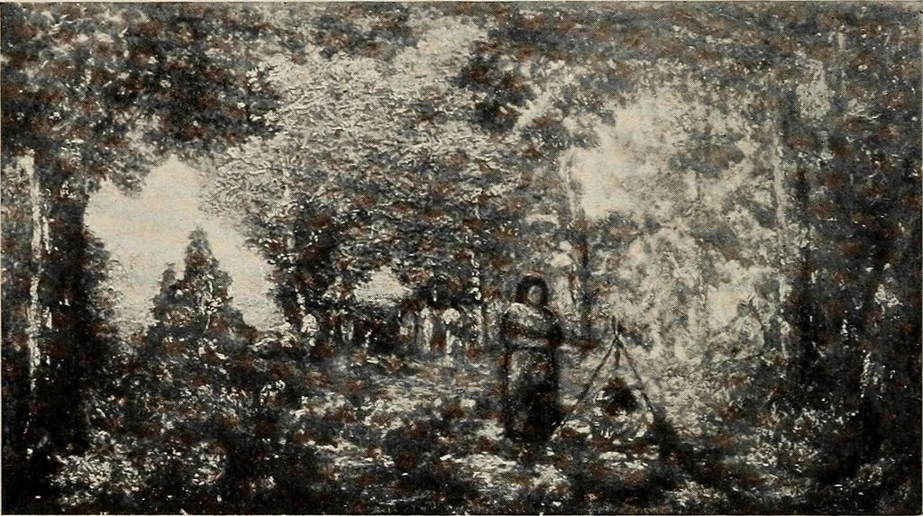 An illustration from Paintings by American artists : colonial portraits, 1914, leaf 19