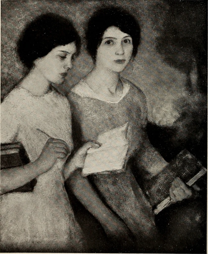 An illustration from Paintings by American artists : colonial portraits, 1914, leaf 51
