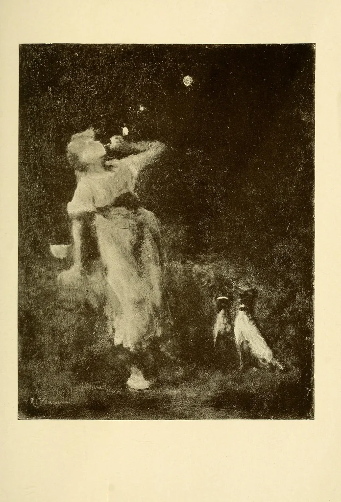 An illustration from Paintings by American artists, 1900, leaf 19
