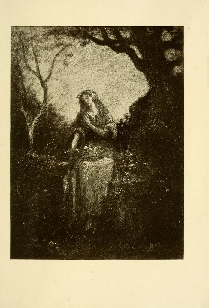 An illustration from Paintings by American artists, 1900, leaf 5
