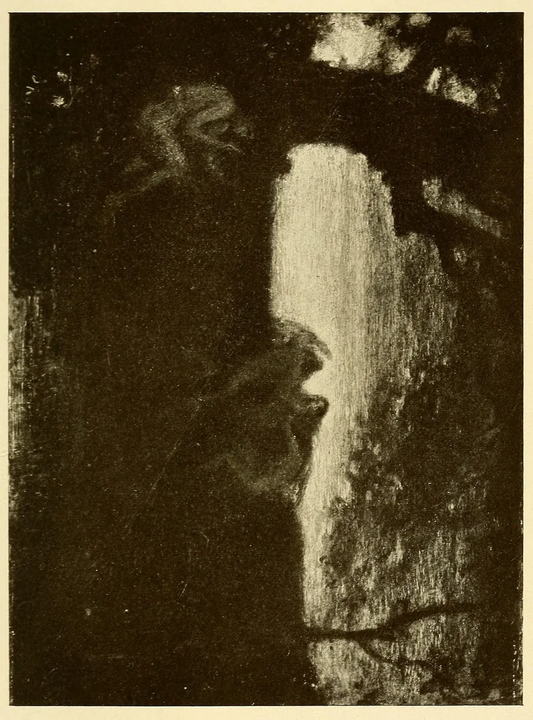An illustration from Paintings by American artists, 1900, leaf 7