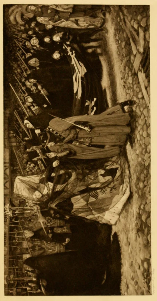 An illustration from Paintings & illustrations, 1900, leaf 13