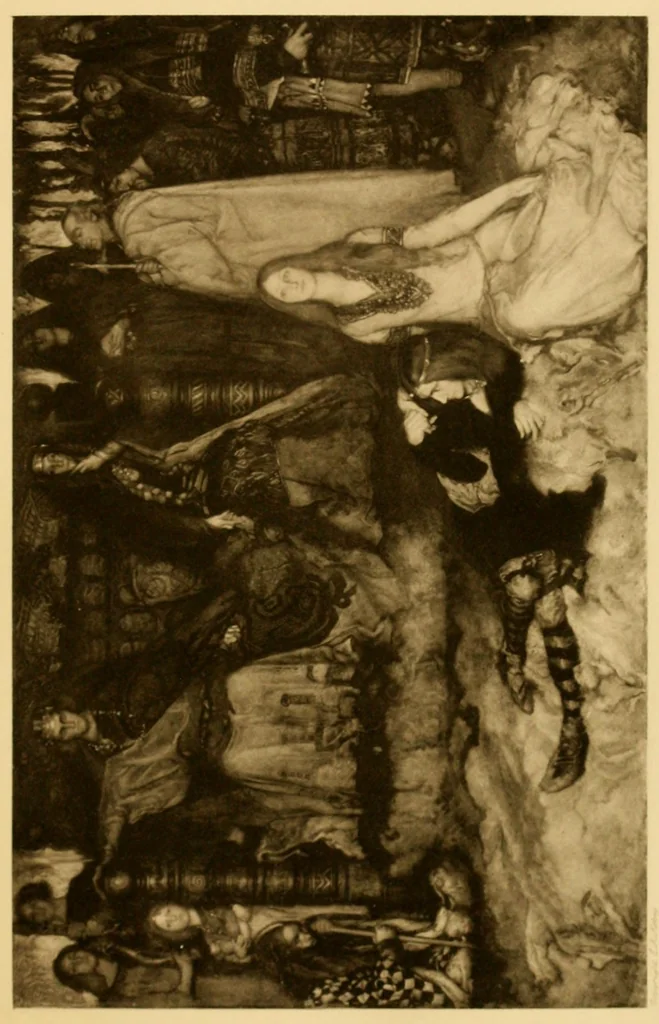 An illustration from Paintings & illustrations, 1900, leaf 19