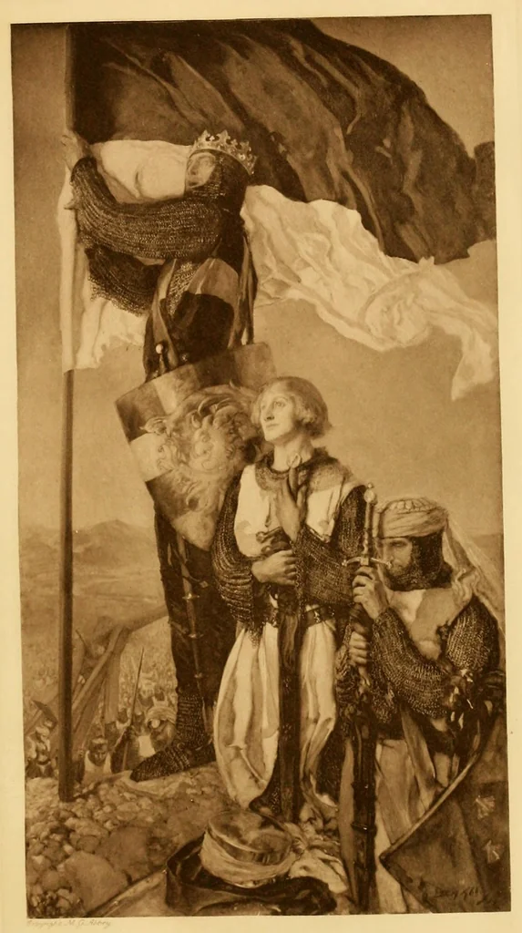 An illustration from Paintings & illustrations, 1900, leaf 33