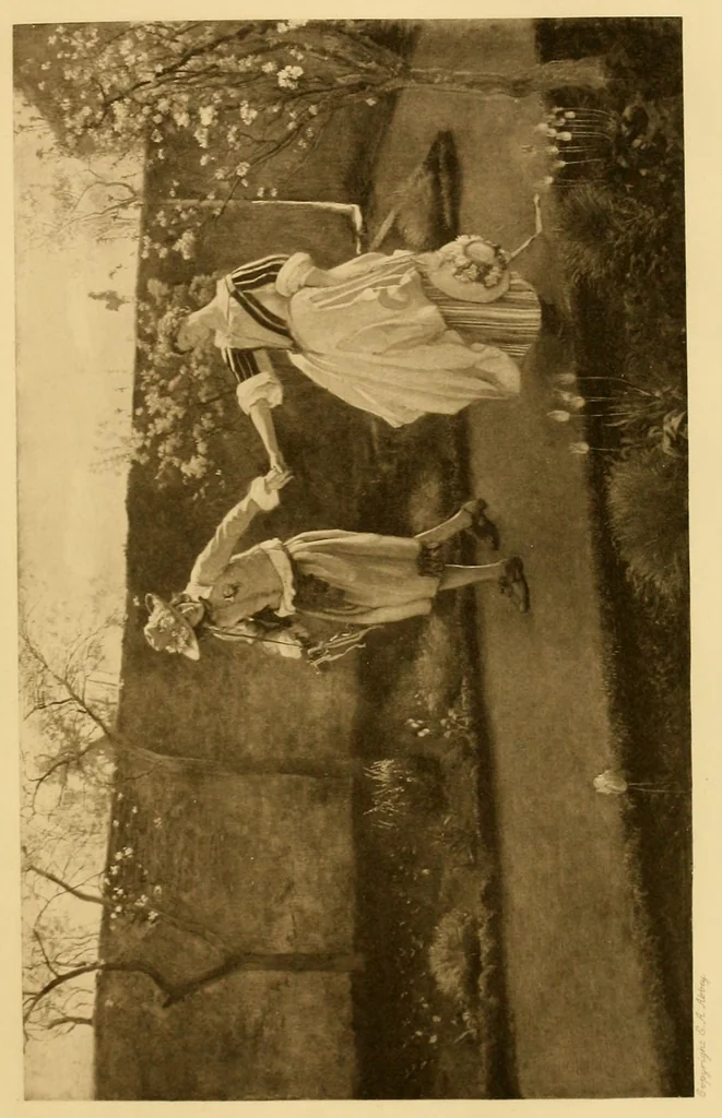An illustration from Paintings & illustrations, 1900, leaf 35