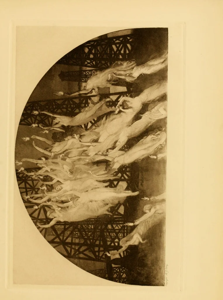 An illustration from Paintings & illustrations, 1900, leaf 41