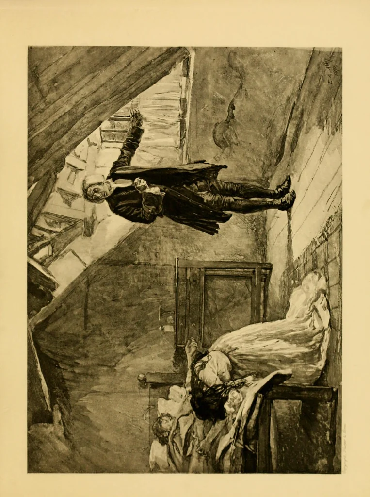 An illustration from Paintings & illustrations, 1900, leaf 7