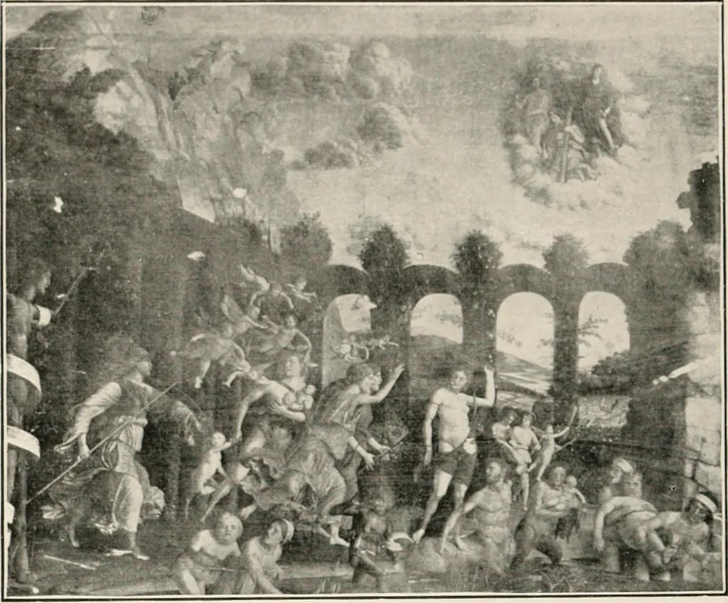 An illustration from Paintings of the Louvre, Italian and Spanish, 1905, leaf 107