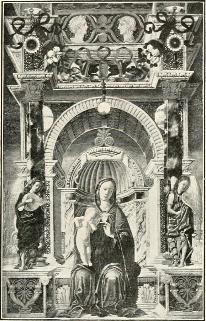 An illustration from Paintings of the Louvre, Italian and Spanish, 1905, leaf 114