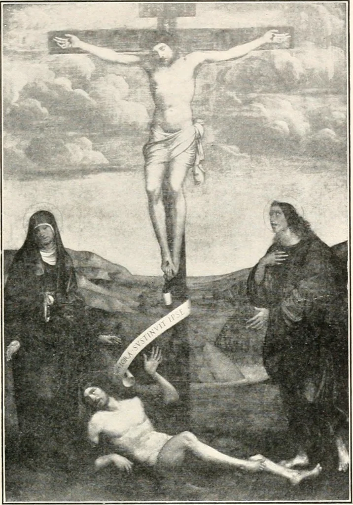 An illustration from Paintings of the Louvre, Italian and Spanish, 1905, leaf 118
