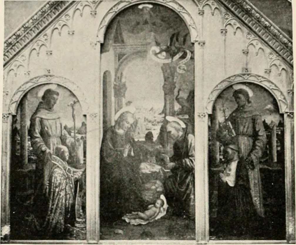 An illustration from Paintings of the Louvre, Italian and Spanish, 1905, leaf 121