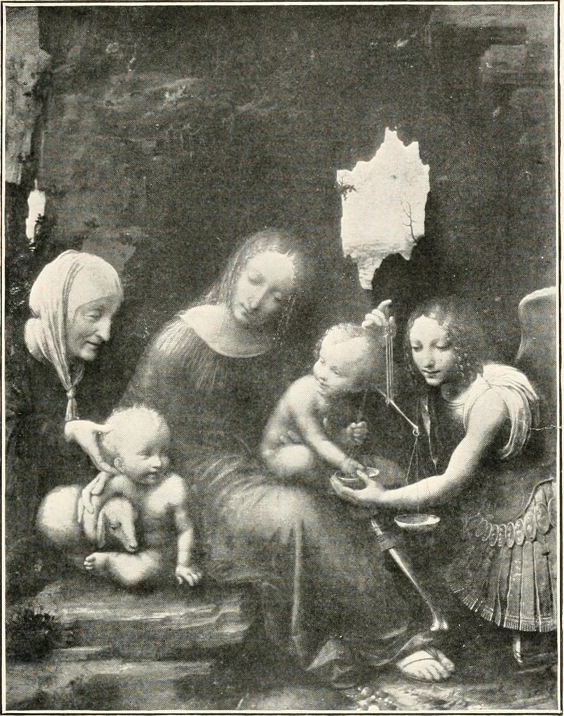 An illustration from Paintings of the Louvre, Italian and Spanish, 1905, leaf 134