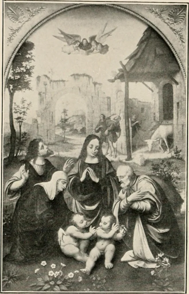 An illustration from Paintings of the Louvre, Italian and Spanish, 1905, leaf 135