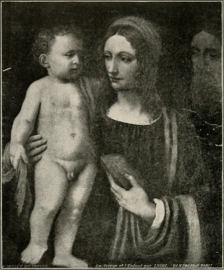 An illustration from Paintings of the Louvre, Italian and Spanish, 1905, leaf 143