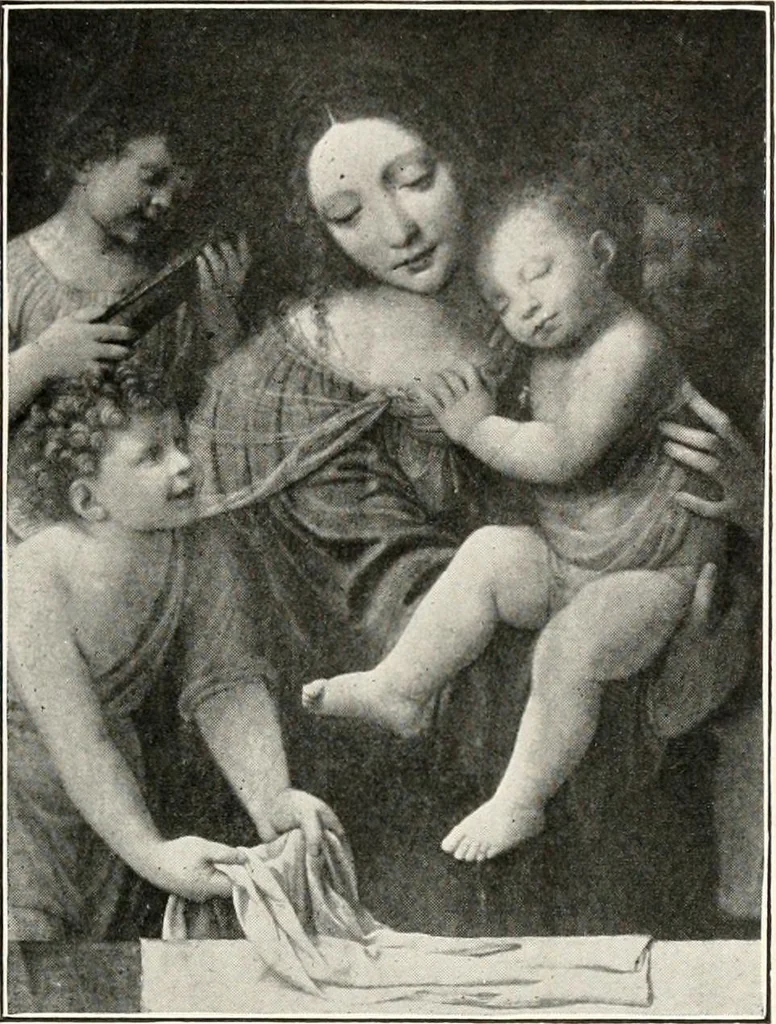 An illustration from Paintings of the Louvre, Italian and Spanish, 1905, leaf 144