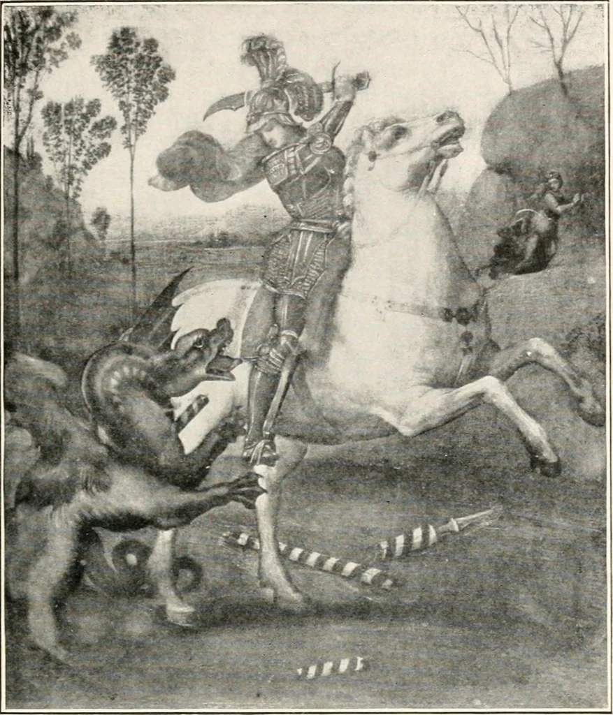 An illustration from Paintings of the Louvre, Italian and Spanish, 1905, leaf 150