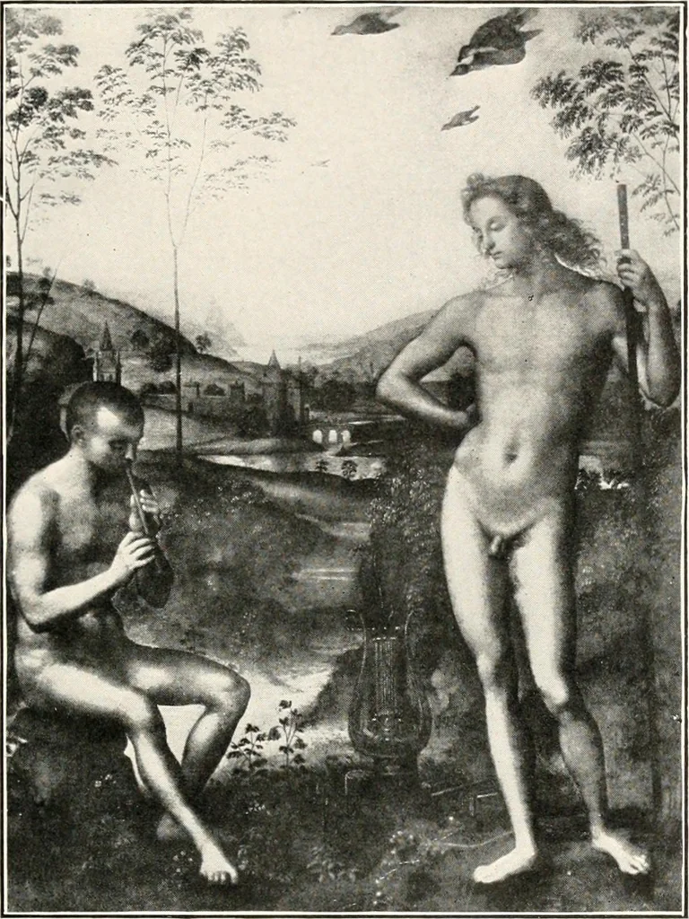 An illustration from Paintings of the Louvre, Italian and Spanish, 1905, leaf 152