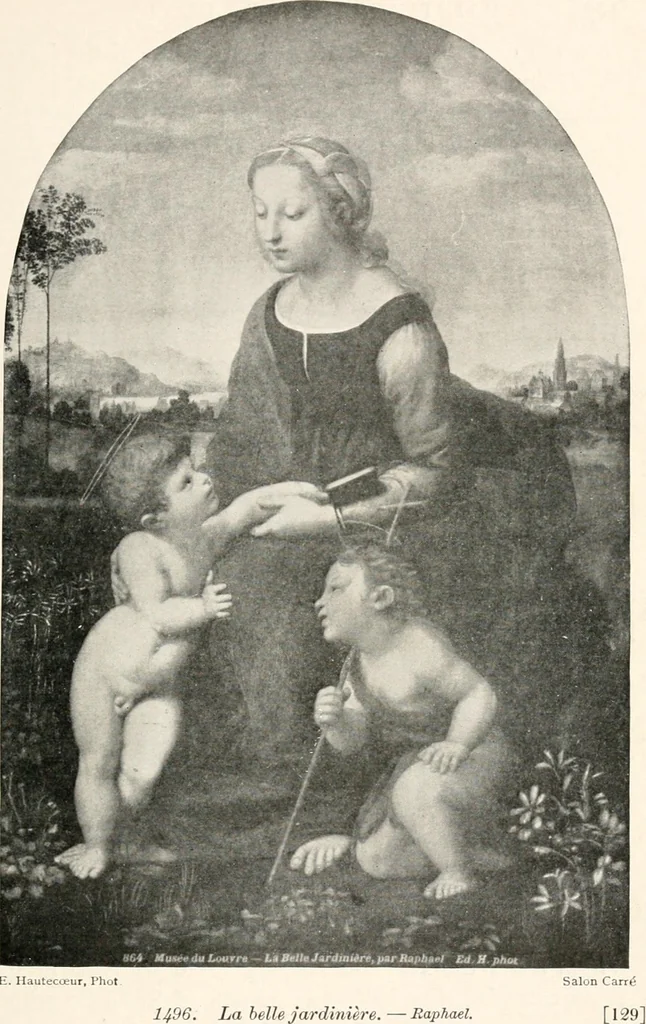 An illustration from Paintings of the Louvre, Italian and Spanish, 1905, leaf 154