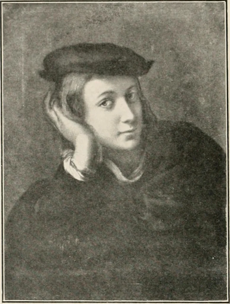 An illustration from Paintings of the Louvre, Italian and Spanish, 1905, leaf 161