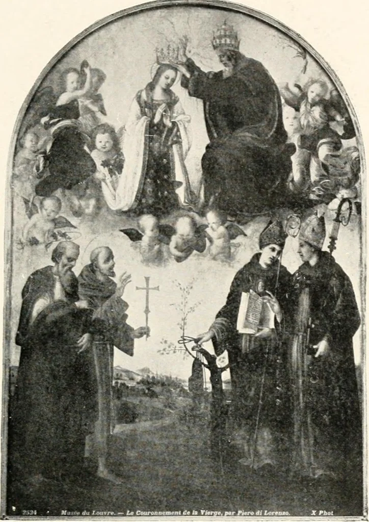 An illustration from Paintings of the Louvre, Italian and Spanish, 1905, leaf 172
