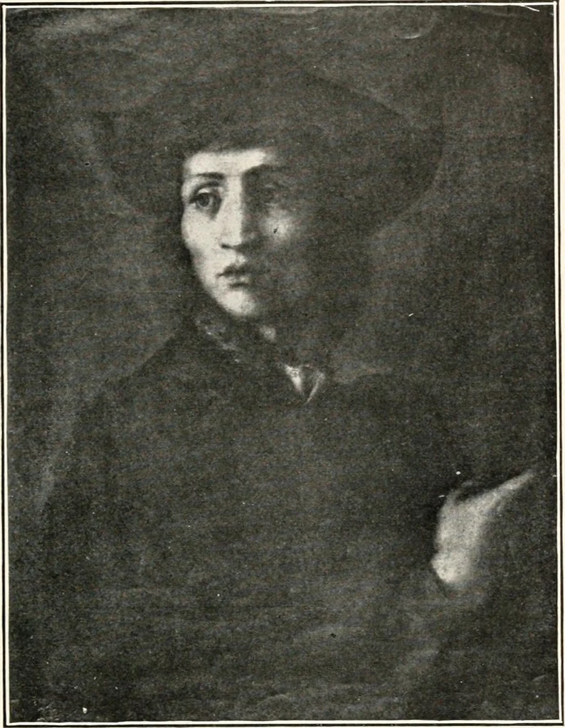 An illustration from Paintings of the Louvre, Italian and Spanish, 1905, leaf 180
