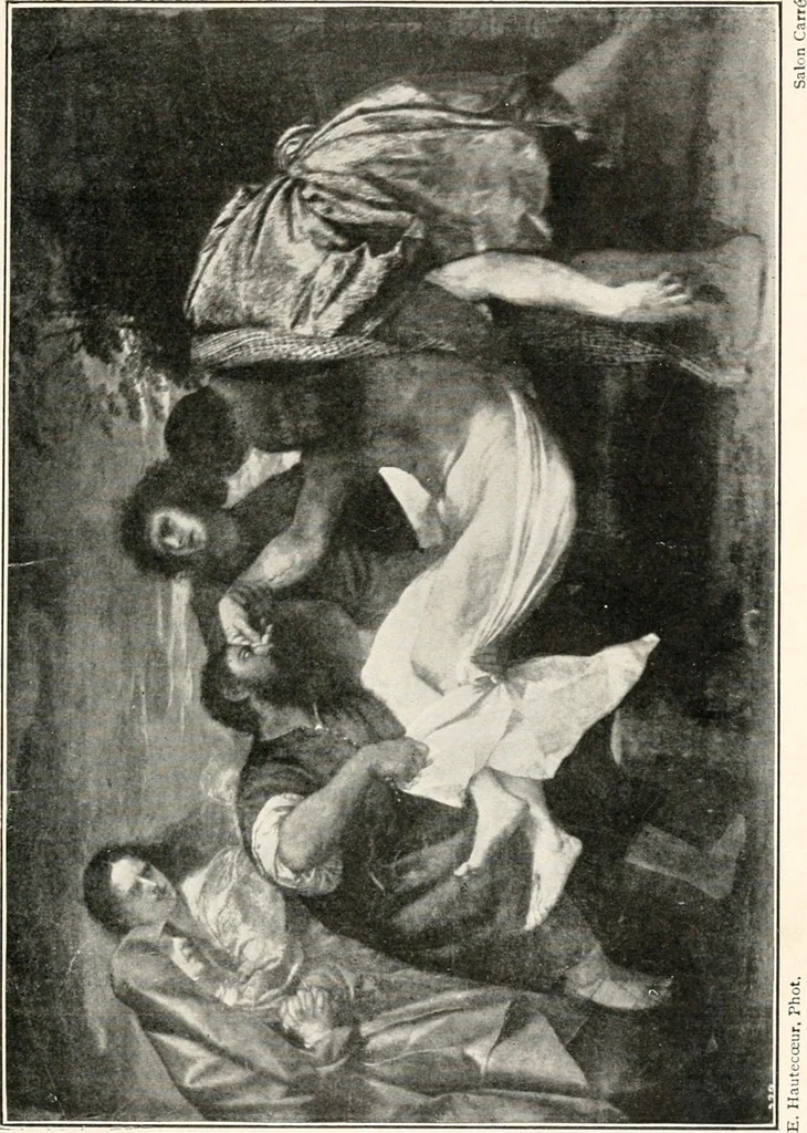 An illustration from Paintings of the Louvre, Italian and Spanish, 1905, leaf 194