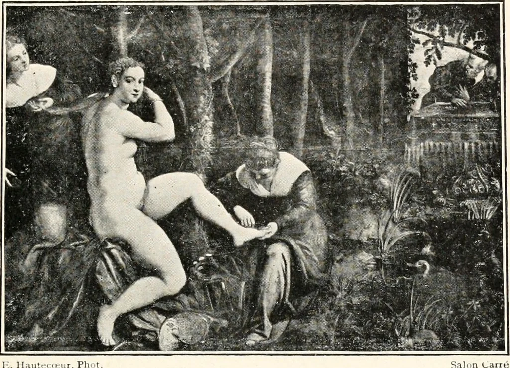 An illustration from Paintings of the Louvre, Italian and Spanish, 1905, leaf 206